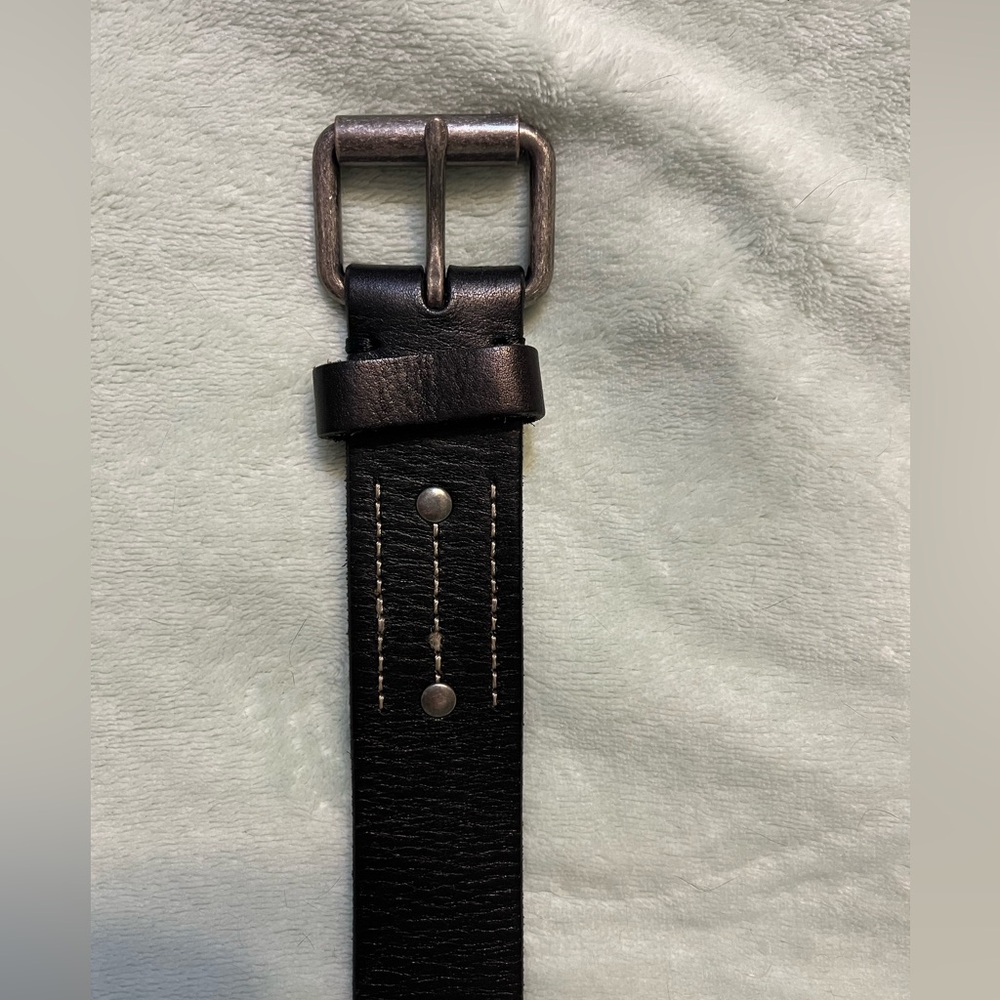 Lands End Size 38 Black Jeans Belt